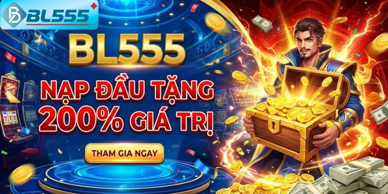 Ví dụ nạp 10 triệu nhận ngay 30 triệu trong tài khoản BL555